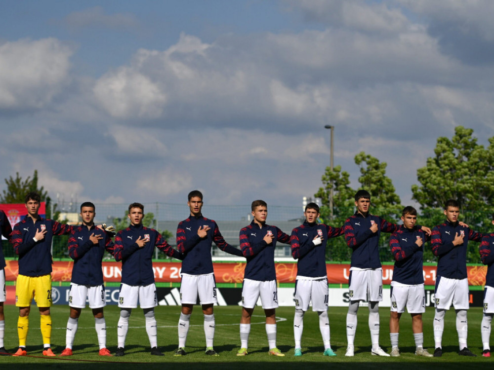 Selezione dei cadetti serbi nei quarti di finale del campionato europeo per calciatori di età inferiore ai 17 anni