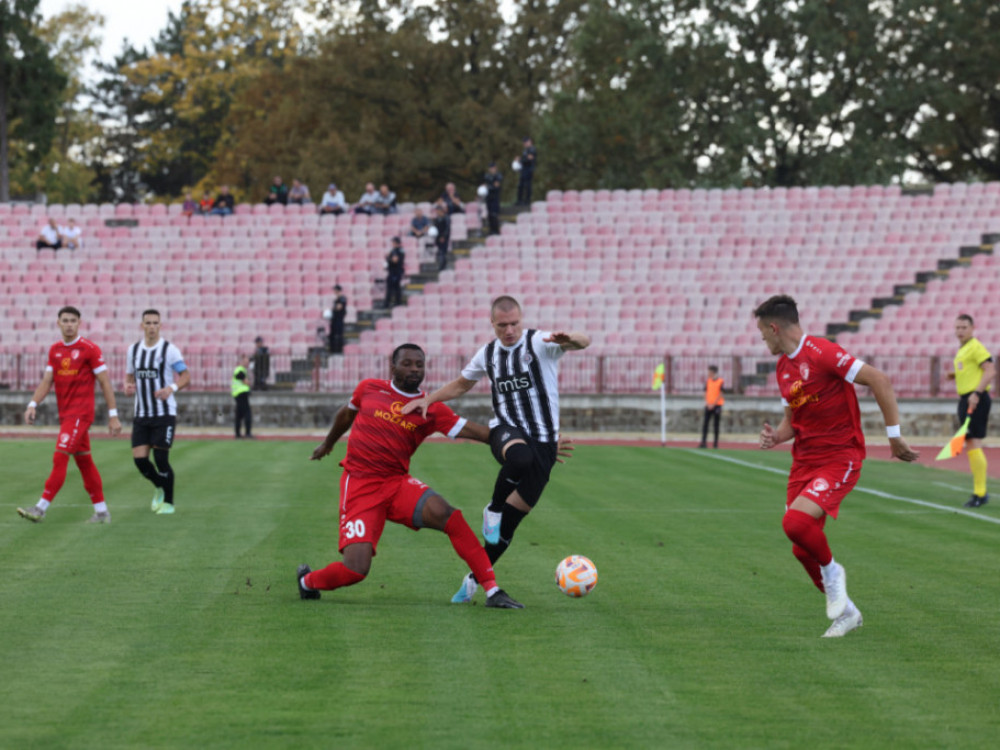 KRAJ: Radnički 1923 - Partizan 0:4