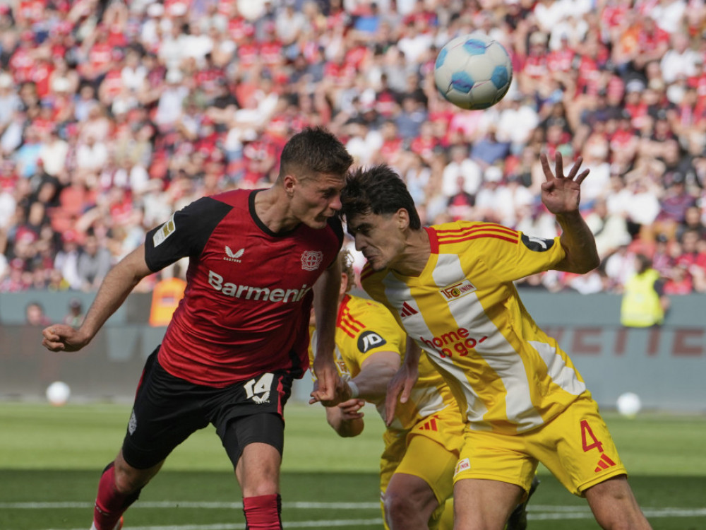 Fudbaleri Bajera i Uniona u meču 29. runde Bundeslige