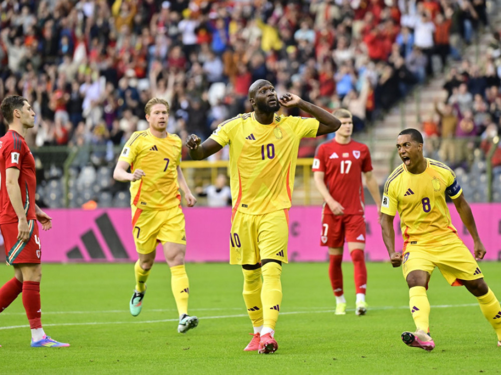 Romel Lukaku, fudbaler Belgije, na meču kvalifikacija za Mundijal 2026 sa Velsom