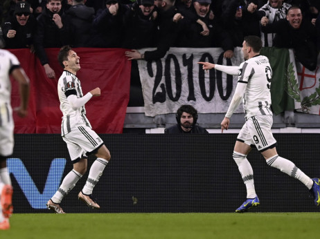 Liga Evrope: Vlahović pogodio za Juventus, a nedovoljno da se pobede "kanarinci" u Torinu