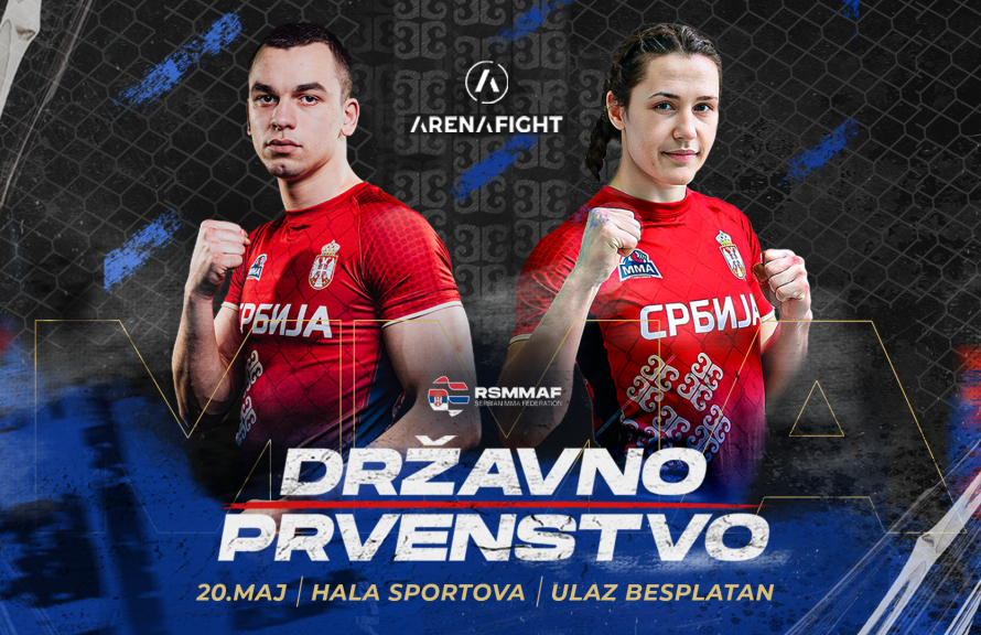 Prvenstvo Srbije u MMA na TV Arena Fight: Hala "Ranko Žeravica" ugostiće najbolje srpske borce 20. maja
