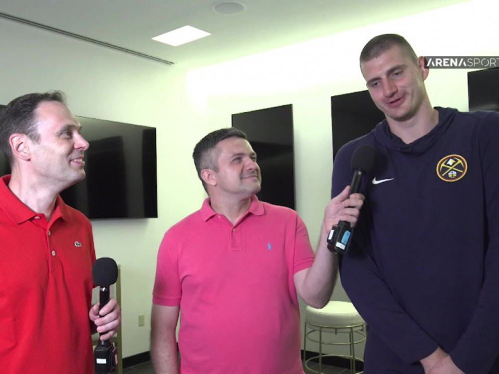 Nikola Jokić pohvalio komentatore TV Arena sport: Oni su jedini sa kojima ja zapravo želim da radim intervjue