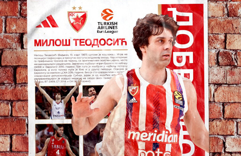 Zvanično: Miloš Teodosić u Crvenoj zvezdi!