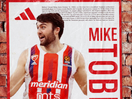 Zvezda dovela centra: Majk Tobi novi košarkaš crveno-belih