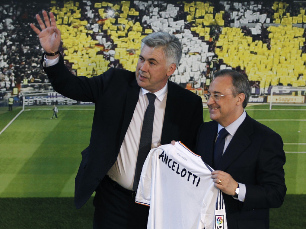 Florentino Perez, predsednik Reala sa trenerom Karlom Anćelotijem