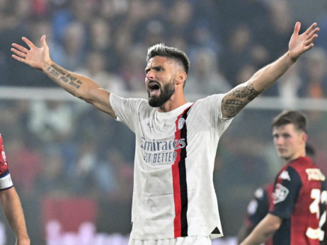 Ludnica u Đenovi: Golmani dobili crvene kartone, 15 minuta nadoknade i na kraju pobeda Milana sa Žiruom na golu