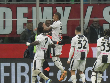 Udineze priredio veliko iznenađenje: Roberto Pereira sa bele tačke srušio Milan