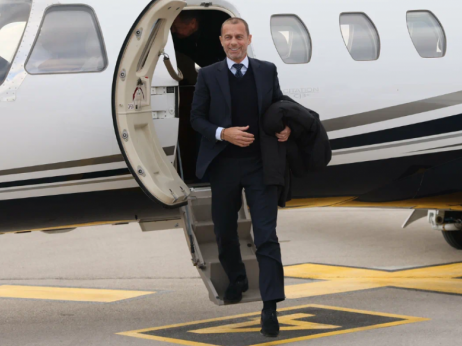 Predsednik UEFA stigao u Srbiju: Čeferina u Nišu dočekala delegacija FSS