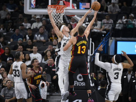 Bogdan Bogdanović dobar u tesnoj pobedi Atlante: Tre Jang "demolirao" San Antonio