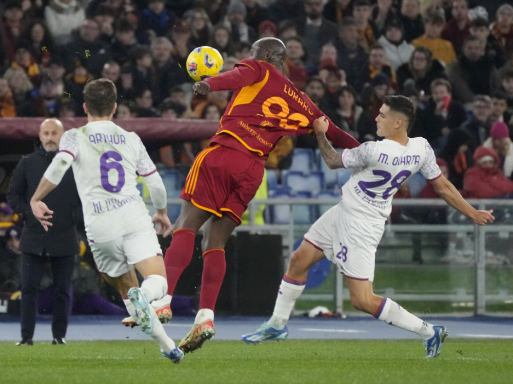 Fiorentina i posle pet godina bez pobede na Olimpiku: Roma sa dva igrača manje sačuvala bod