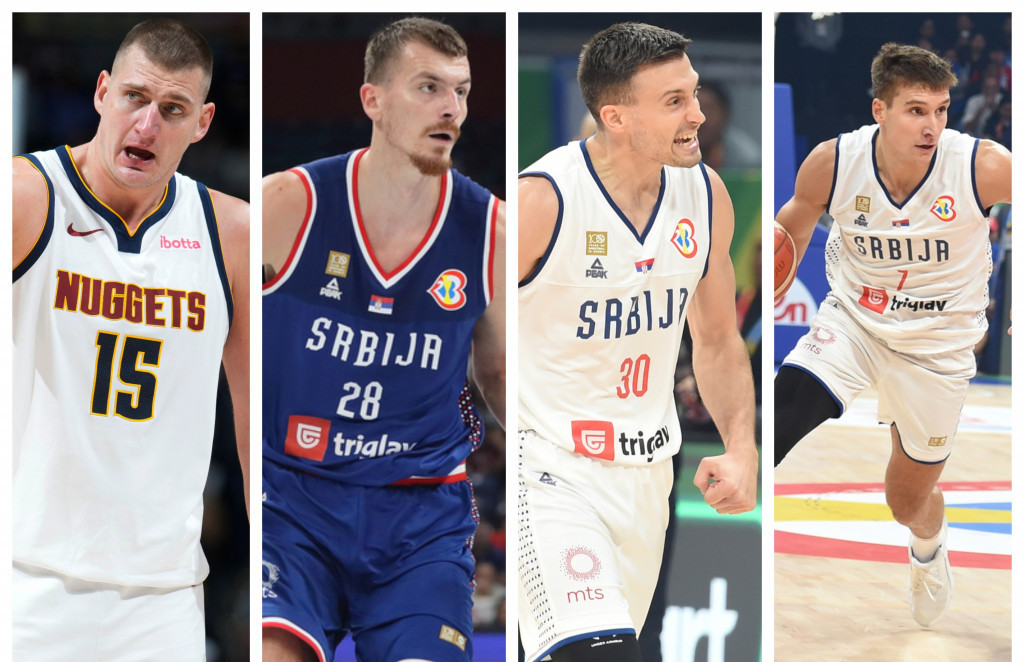 Nikola Jokić, Boriša Simanić, Aleksa Avramovič i Bogdan Bogdanović