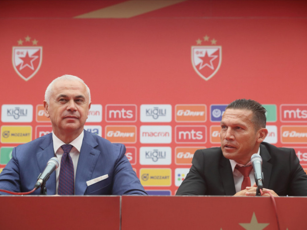 Zvezdan Terzić i Barak Bahar, generalni direktor i bivši trener Crvene zvezde