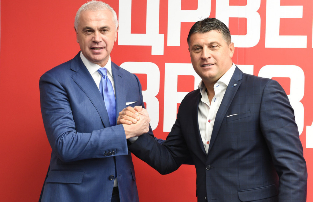 Zvzedan Terzić, generalni direktor FK Crvena zvezda, sa trenerom Vladanom Milojevićem