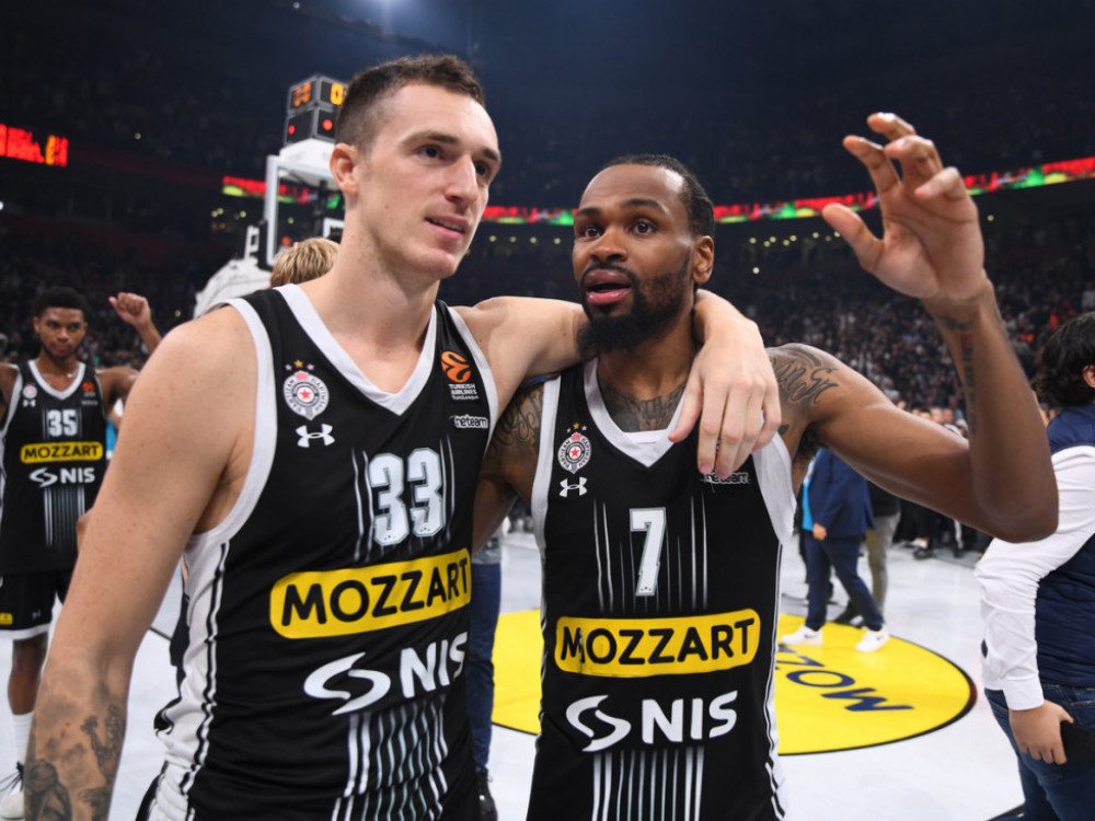 Danilo Anđušić i Kevin Panter, košarkaši Partizana