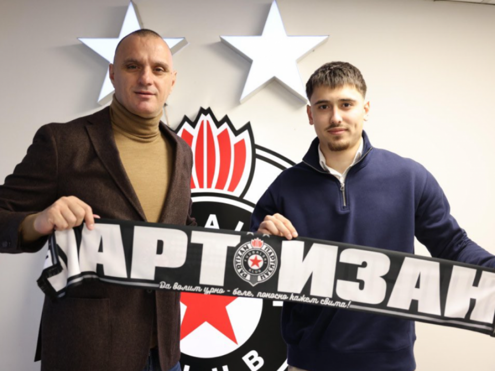 Nikola Miličić i sportski direktor Partizana, Ivica Kralj