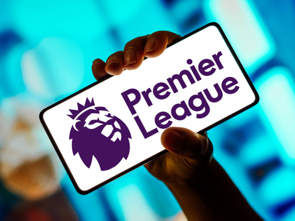 logo Premijer lige, prikazan na mobilnom telefonu
