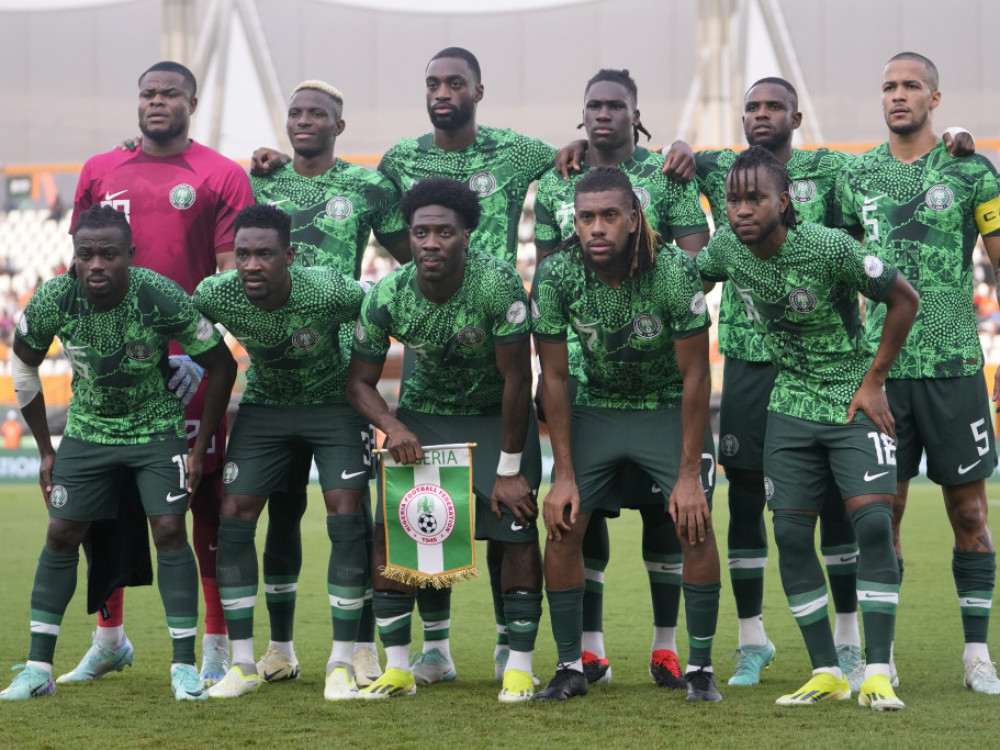 fudbaleri Nigerije na zajedničkom slikanju pre meča sa Angolom