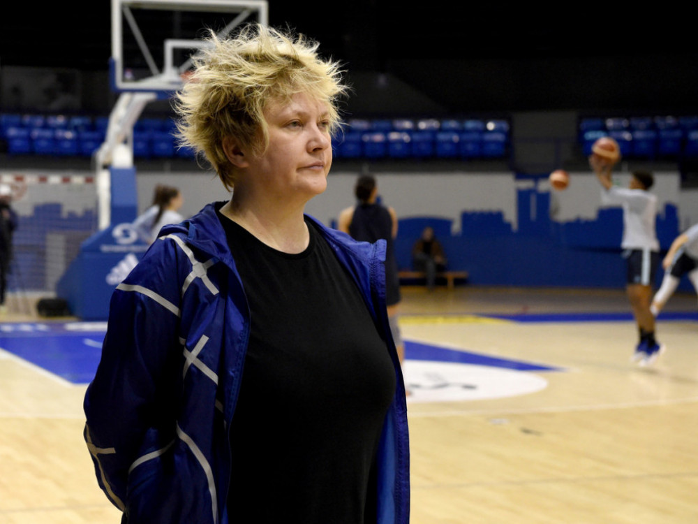 Selektorka Marina Maljković na treningu košarkašica Srbije