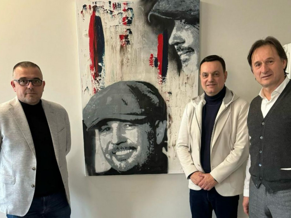 Branislav Nedimović, Jovan Šurbatović i Miroslav Tanjga, članovi delegacije FSS u Bolonji
