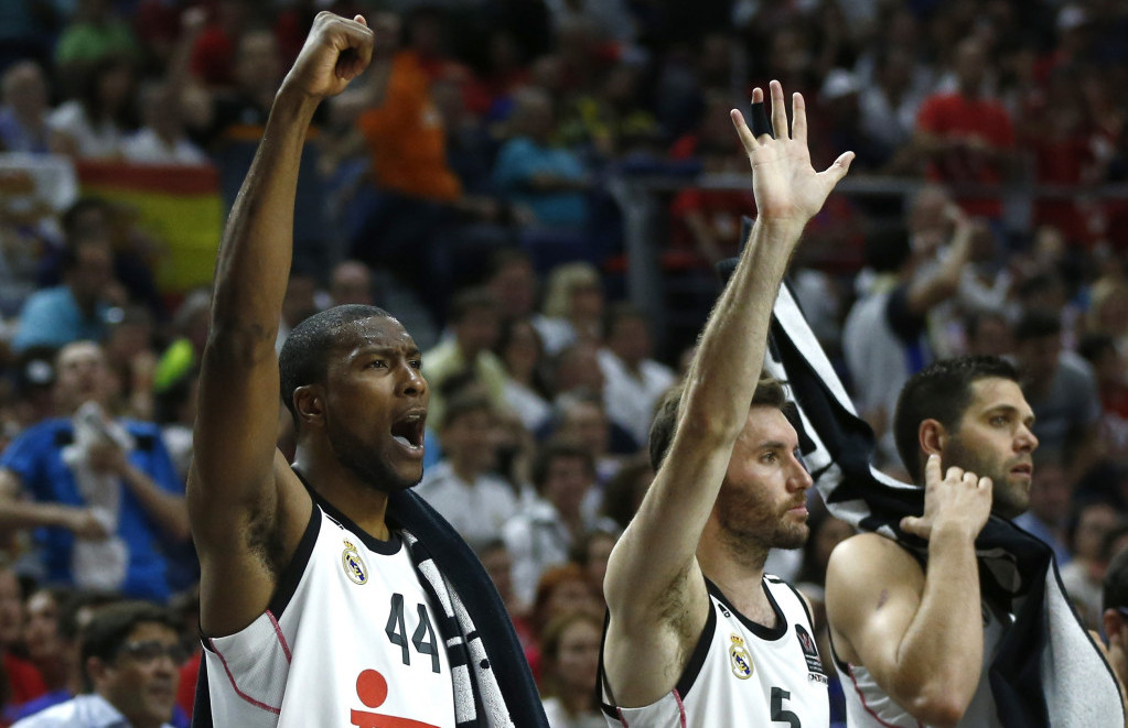 Markus Sloter, Rudi Fernandez i Felipe Rejes u dresu Real Madrida