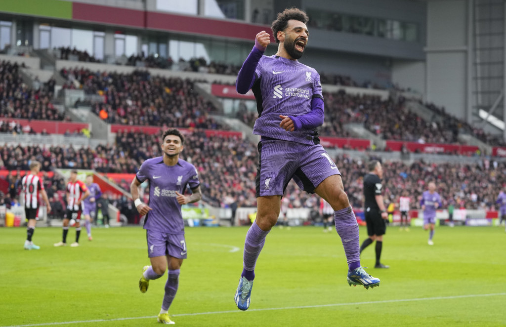 Mohamed Salah slavi gol protiv Brentforda