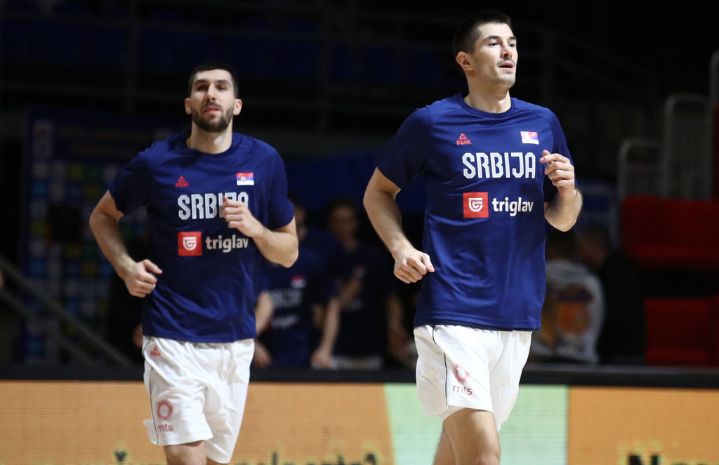 Luka Mitrović i Ognjen Dobrić u dresu reprezentacije Srbije