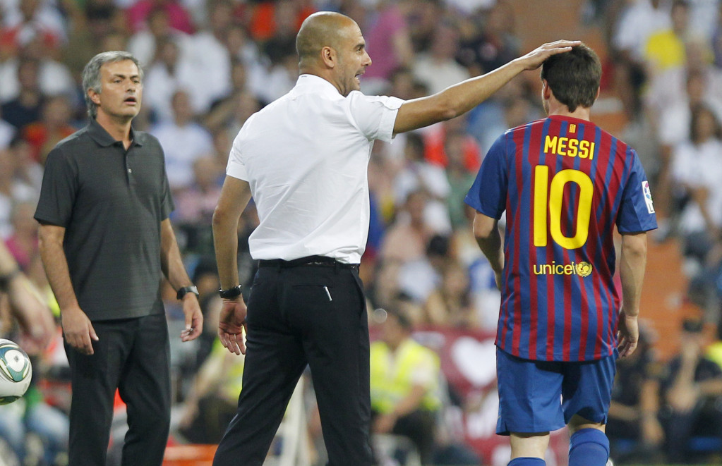 Lionel Mesi i Pep Gvardiola iz vremena dok su sarađivali u Barseloni