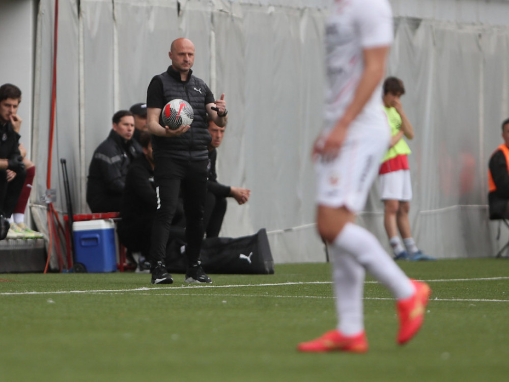 Igor Duljaj, trener FK Partizan, zadovoljan epilogom duela sa Voždovcem