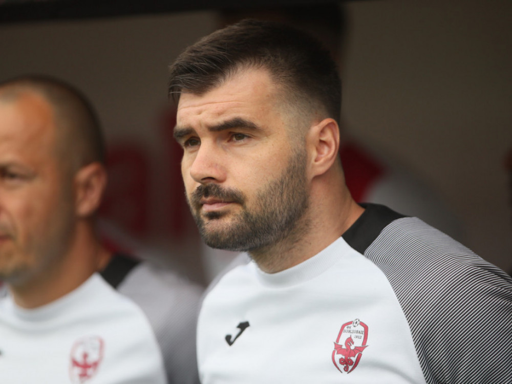 Nikola Mitić, trener FK Voždovac, razočaran porazom od Partizana