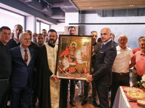 Crvena zvezda obeležila krsnu slavu u svečanoj loži stadiona "Rajko Mitić"