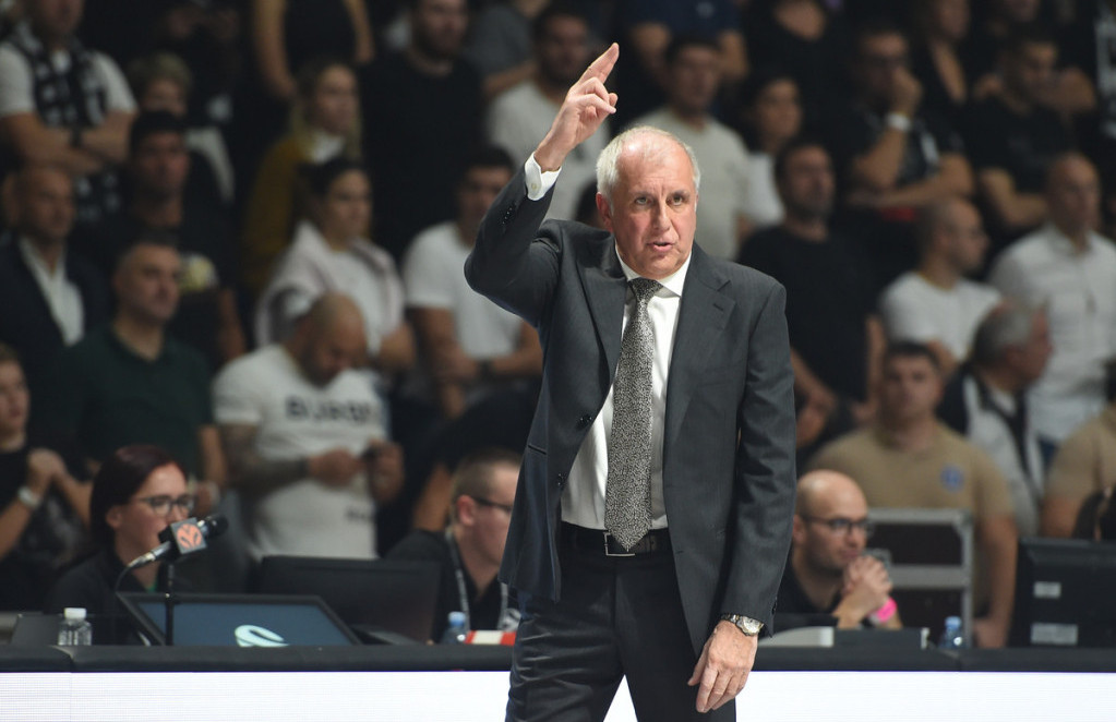 Željko Obradović, trener KK Partizan, oprezni optimista pred meč sa Zvezdom