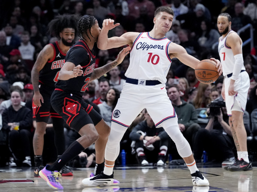 Bogdan Bogdanović na meču protiv Čikago Bulsa