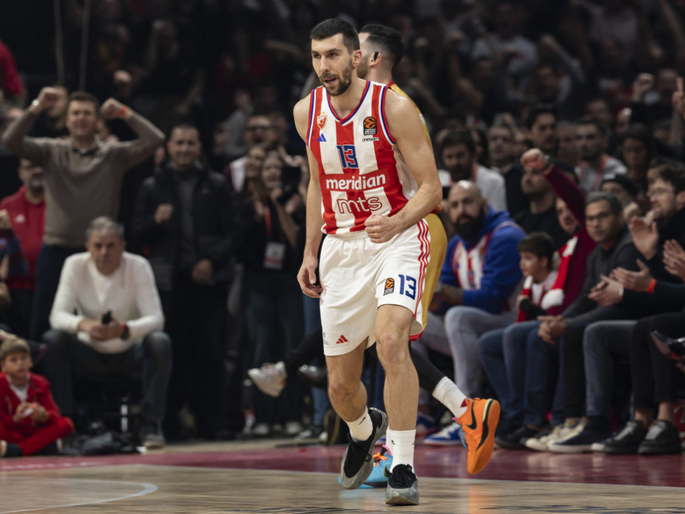 Ognjen Dobrić u dresu Crvene zvezde