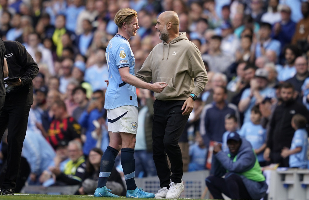 Pep Gvardiola i Kevin De Brujne