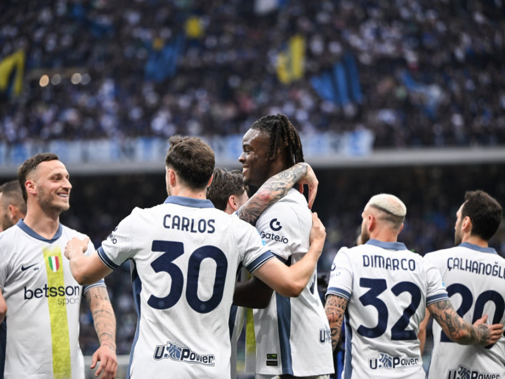 Fudbaleri Intera, na meču sa Kaljarijem