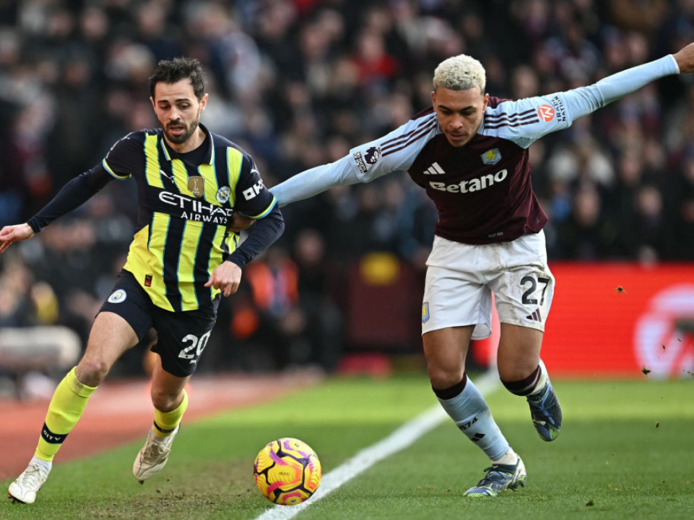 Morgan Rodžers i Bernardo Silva u duelu na prošlom susretu ova dva tima
