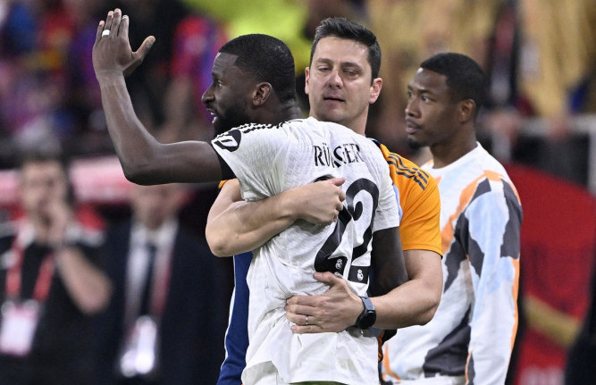 Antonio Ridiger na meču protiv Barselone