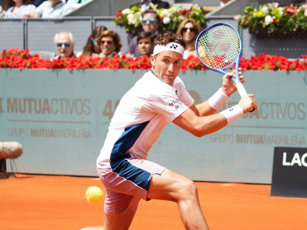 Kasper Rud na četvrtfinalnom duelu sa Medvedevim