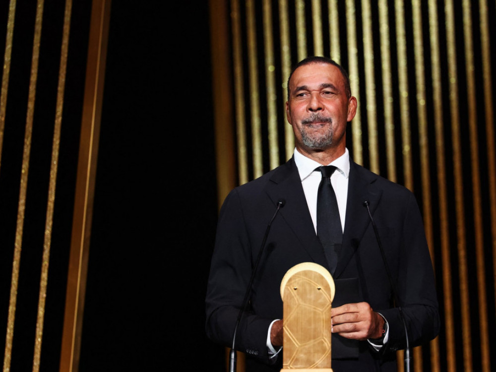 Rud Gulit, legenda holandskog fudbala, na dodeli Zlatne lopte