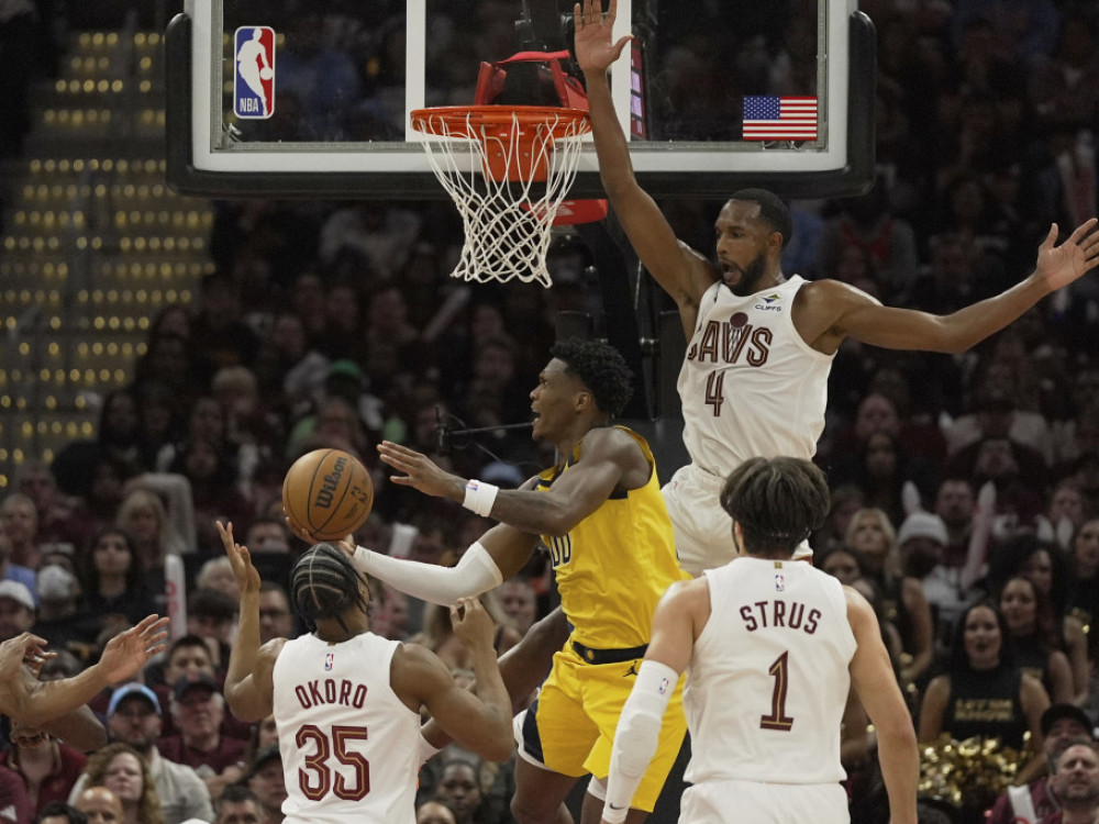 Detalj sa meča Klivlenda i Indijane u meču plaj-ofa NBA