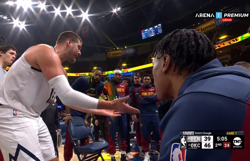 Nikola Jokić preuzeo ulogu trenera u drugoj četvrtini meča sa Oklahomom
