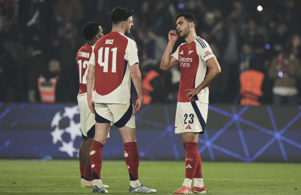 Mikel merino i Deklan Rajs posle eliminacije u Partzu