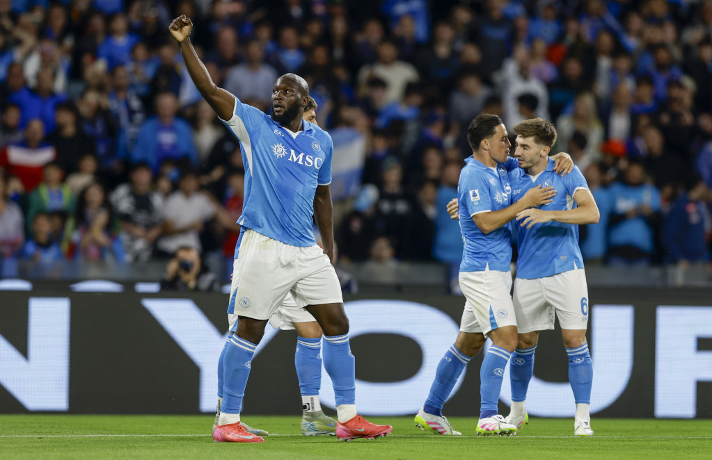 Romelu Lukaku slavi gol Napolija