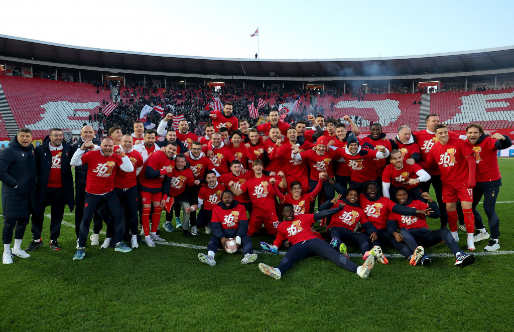 Fudbaleri Crvene zvezde su šampionat osvojili u 30. kolu