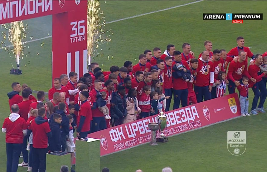 Crvena zvezda slavi 36. titulu prvaka države