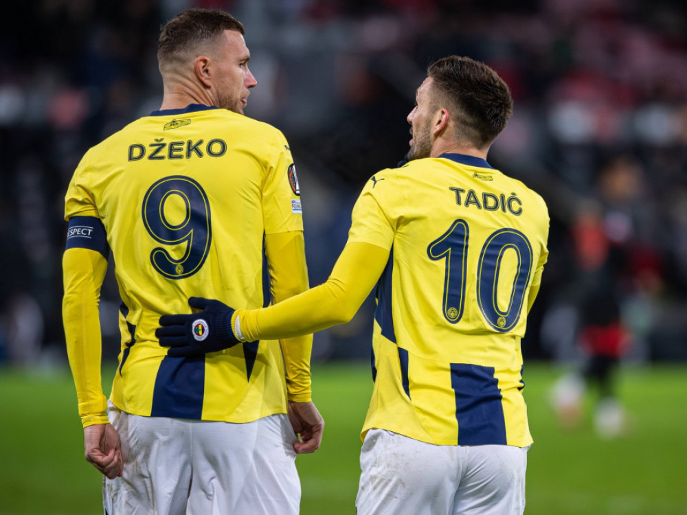 Edin Džeko i Dušan Tadić