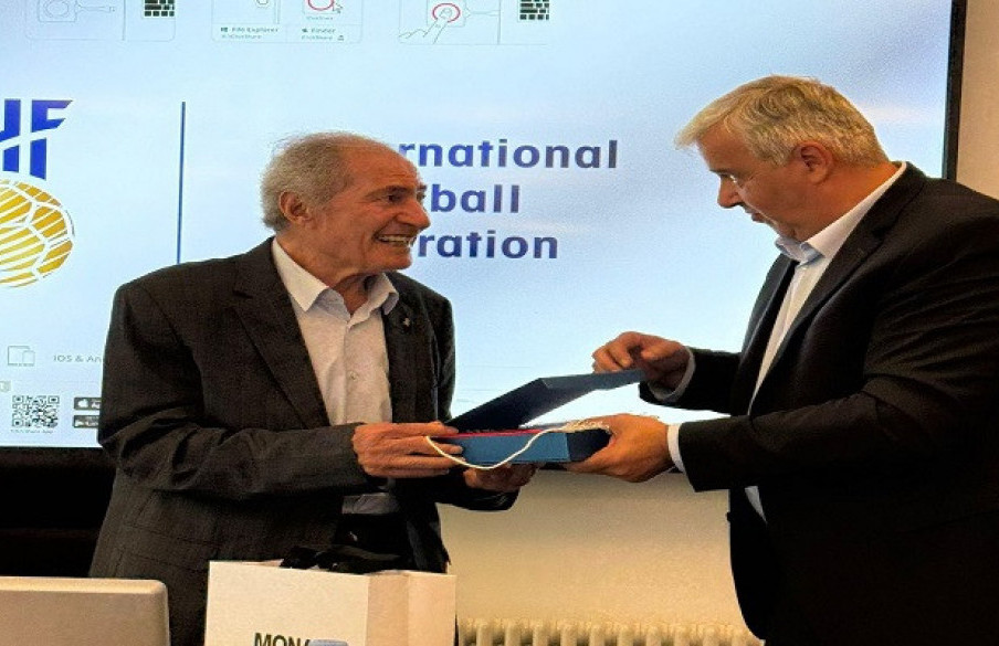 Božidar Đurković sa predsednikom IHF