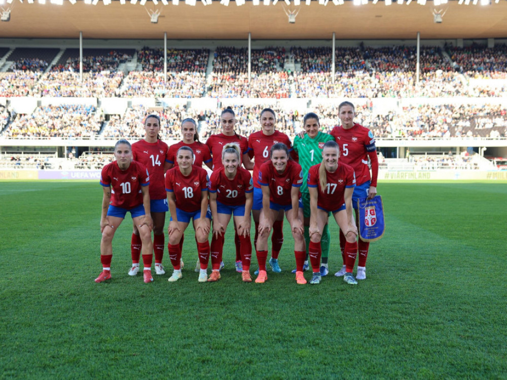 Fudbalerke Srbije, pred početak meča sa Finskom