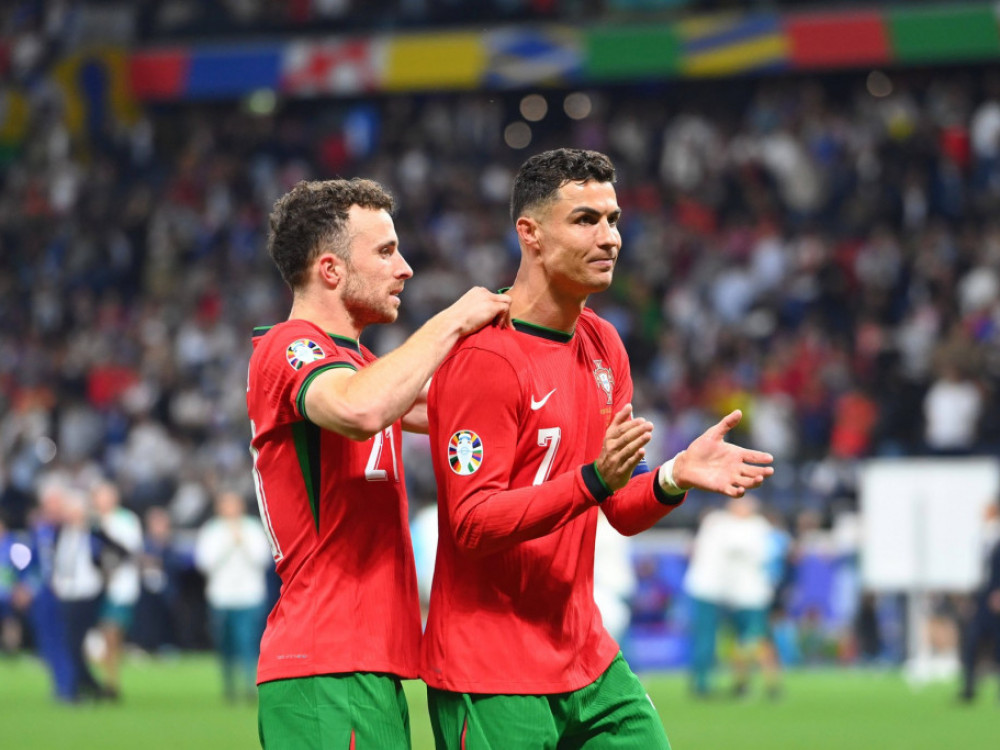 Kristijano Ronaldo i Diogo Žota, u dresu reprezentacije Portugala